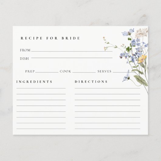 Schattigee weide bloemenrecept Vrijgezellenfeest K (Voorkant)