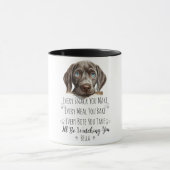 Schattigee Weimaraner Dog Funny Custom Mok (Midden)