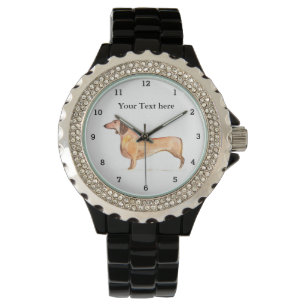 Schattigee Weiner Teckel Hond Puppy Dier Dierenlie Horloge