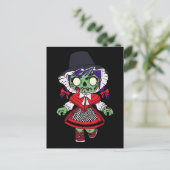 Schattigee Welsh Zombie Briefkaart (Staand voorkant)
