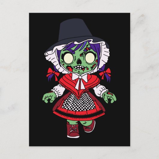 Schattigee Welsh Zombie Briefkaart (Voorkant)