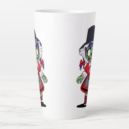 Schattigee Welsh Zombie Latte Mok (Voorkant)