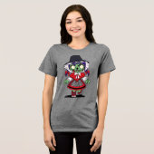 Schattigee Welsh Zombie Tri-Blend Shirt (Voorkant volledig)