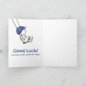 Schattigee wenskaart baby Succes bemoediging Bedankkaart (Binnen)