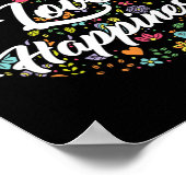 Schattigee Wereld Vrede Liefde Geluk Vredesteken H Poster (Hoek)