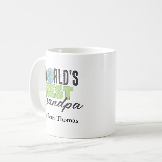 Schattigee wereld's beste opa Custom Koffiemok (Voorkant links)