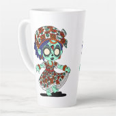 Schattigee West-Afrikaanse zombie Latte Mok (Linkerhoek)