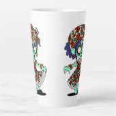 Schattigee West-Afrikaanse zombie Latte Mok (Voorkant)