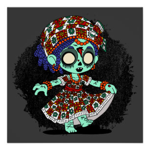 Schattigee West-Afrikaanse zombie Perfect Poster