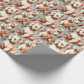 Schattigee West Highland White Terrier Cadeaupapier (Hoek)