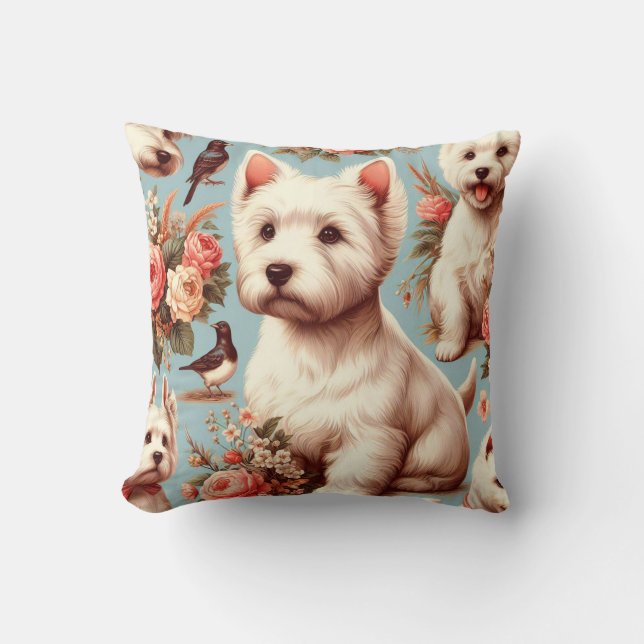  Schattigee West Highland White Terrier Kussen (Voorkant)