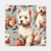  Schattigee West Highland White Terrier Magneet (Voorkant)
