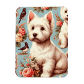  Schattigee West Highland White Terrier Magneet (Verticaal)