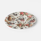 Schattigee West Highland White Terrier naadloos Papieren Bordje (Gekanteld)