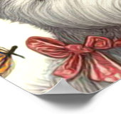 Schattigee West Highland White Terrier naadloos Poster (Hoek)