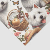 Schattigee West Highland White Terrier naadloos Tissuepapier (Detail)