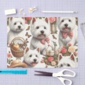 Schattigee West Highland White Terrier naadloos Tissuepapier (Craft)