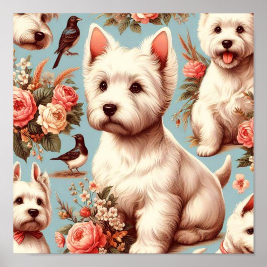  Schattigee West Highland White Terrier Poster (Voorkant)