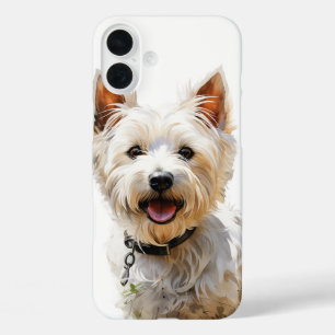 SCHATTIGEE WEST HIGHLAND WHITE TERRIER PUPPY DOG iPhone 16 PLUS HOESJE