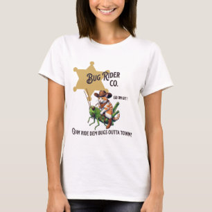 Schattigee Westerne Cowboy Cat Tab T-shirt