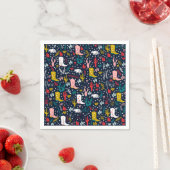 Schattigee Westerne cowgirl papieren servetten (Insitu)