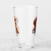 Schattigee Westerne Cowgirl tekst toevoegen Glas (Rechts)
