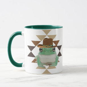 Schattigee Westerne kikker met cowboy Pet Mok