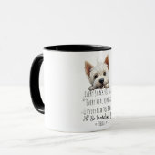 Schattigee Westie Dog Funny Custom Mok (Voorkant links)
