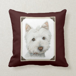 Schattigee Westie Dog MoJo Pillow Kussen
