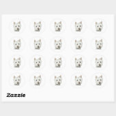 Schattigee Westie Dog sticker (Vel)