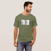 Schattigee Wetenschap Geek College Nerd T-shirt (Voorkant volledig)