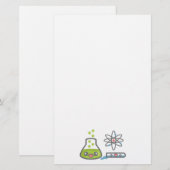 Schattigee wetenschapsuitrusting briefpapier (Voorkant / Achterkant)