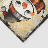 Schattigee Whacky Rustic Whimsical Snowman BA3 Dec Tissuepapier (Detail)