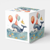Schattigee Whale Boy's Birthday Bedankdoosjes (Achterkant)