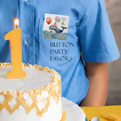 Schattigee Whale Boys Verjaardag Ronde Button 3,2 Cm