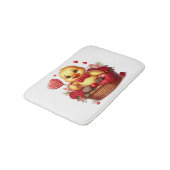 Schattigee/Whimisical Valentijnsdag eend Badmat (Gekanteld)