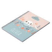 Schattigee Whimsical Seal Pup bij Zee Notitieboek (Linkerzijde)