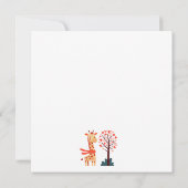 Schattigee Whimsical Valentijnse Giraffe met Heart (Achterkant)