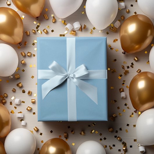 Schattigee Whimsy Blue Wrapping Paper Roll Cadeaupapier