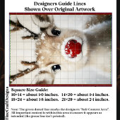 Schattigee Whimsy Rudolph Rendier in Sneeuw BW7 De Tissuepapier