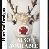 Schattigee Whimsy Rudolph Rendier in Snow BW6 Deco Tissuepapier