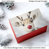 Schattigee Whimsy Rudolph Rendier in Snow BW6 Deco Tissuepapier