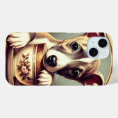 Schattigee Whippet Puppy Case-Mate iPhone Case (Achterkant (horizontaal))