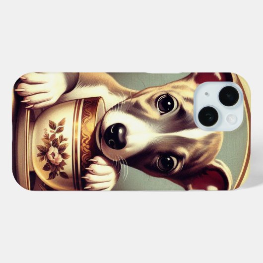 Schattigee Whippet Puppy Case-Mate iPhone Case (Achterkant (horizontaal))