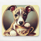 Schattigee Whippet Puppy Muismat (Voorkant)