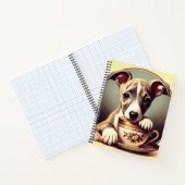 Schattigee Whippet Puppy Notitieboek (Binnen)
