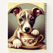 Schattigee Whippet Puppy Notitieboek (Achterkant)
