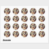 Schattigee Whippet Puppy Ronde Sticker (Vel)