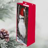 Schattigee Whiskey Jack Dragen Rode Santa Hoed Wijn Cadeautas