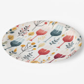 Schattigee wijnkopjes papier bord (Gekanteld)